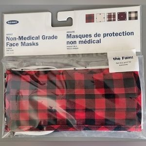 NWT OLD NAVY non-medical grade face masks. 5 pack.‎ Adult size